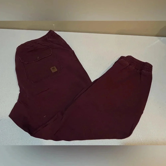 Urban outfitters Without Walls Calvary Twill Trail Jogger Burgundy Pant X-Large - Picture 3 of 9